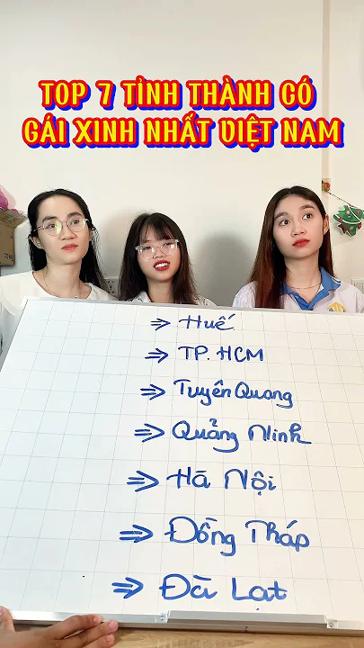 Top 7 tỉnh có bạn gái xinh nhất Việt Nam - P2 #xuhuong #funny #funnyvideos #haihuoc #giaitri #lamdep